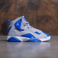 Jordan Big Kids True Flight Gs Wolf Grey White Blue Spark White Jordan Shoes Girls Jordan Shoes Retro Nike Air Shoes