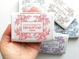 Versafine Ink Pad Tsukineko Rubber Stamp Pad Oil Based Pigment Ink For Detailed Stamping On Uncoated Paper Non Toxic Acid Free