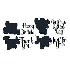 Resizing your completed card is easy, just click the resize button and use a preset size or choose your own custom size. Swovo Cutting Dies Happy Birthday Wishes Word Metal Cutting Dies Stencils For Diy Cards Making Scrapbooking Paper Embossing Dies Buy At The Price Of 2 25 In Aliexpress Com Imall Com