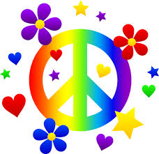 Free Clip Art Of A Rainbow Peace Sign With Hearts Stars And Flowers Peace Sign Art Hippie Peace Rainbow Peace