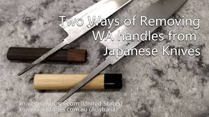 If you invest in one cooking tool, this should be it. Two Ways Of Removing The Handles From Japanese Kitchen Knvies Youtube