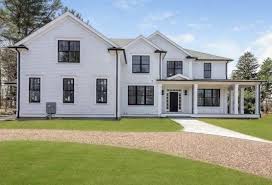 7 bedrooms, 6 bathrooms, kitchen, living room, study. Black Frames Windows Modern Farmhouse Laurel Home