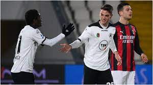 View the player profile of giulio maggiore (spezia) on flashscore.com. Spezia 2 0 Milan Maggiore And Bastoni Stun Serie A Leaders Stadium Astro English