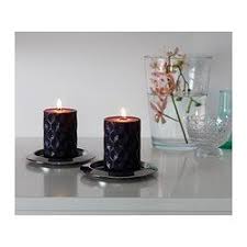 Ikea Us Furniture And Home Furnishings Block Candles Candles Black Pillar Candles