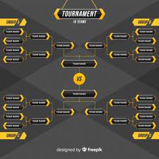 Youtube channel banner design template for gaming vlogs. Premium Vector Colorful Tournament Schedule With Flat Design