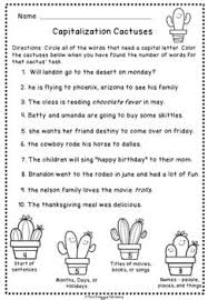 Capitalization Worksheets No Prep Practice Holidays Locations Titles And Names Great For Homework Co Capitalization Worksheets Capitalization Worksheets