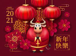 Do you know any traditional sayings for the chinese new year greetings in mandarin and cantonese pronounce totally different, even though they share the same meanings and characters. Premium Vector Happy Chinese New Year Greeting Card With Cartoon Bull Flowers Firework And Chinese Lanterns On A Red Background 2021 Year Of The Bull Translate Happy New Year