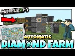 Minecraft Automatic Diamond Farm Tutorial Mcpe Xbox Bedrock Youtube Minecraft Farm Minecraft Minecraft Architecture