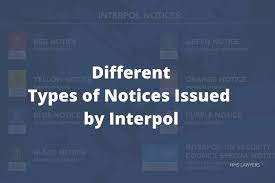Types Of Notices Issued By Interpol Interpol Notices Type Helpful Dubai