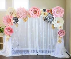 Get our best ideas for diy wedding decorations, like centerpieces, party favors, flower arrangements, and wedding decor right here. Homelivings Info Nbsphomelivings Resources And Information Paper Flower Backdrop Party Decorations Paper Flowers