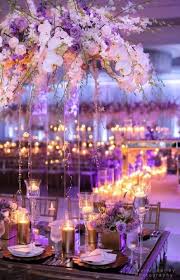 16 Ideas Wedding Elegant Table Rose Gold Wedding Decor Elegant Purple And Gold Wedding Purple Wedding Centerpieces