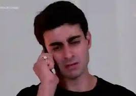 Man addicted to phone despite visitors