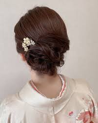 着物編 結婚式のお呼ばれはセルフアレンジでできちゃう 髪型でもおしゃれしよ hair 成人式 ヘアスタイル ロング パーティー 髪型 ウェディング 黒髪