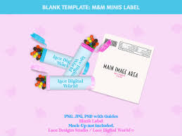 M&M Mini Template, Mini Tube Template, Party Favor Templates, Photoshop  Template, Snack Template, Templates, Nutrition Facts, Blank Template