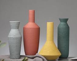 Wooden Vases Home Decor Set Of 3 For Flowers And More Etsy Home Decor Sets Wooden Vase Handmade Ceramics Vase