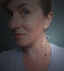 Lunar Dragonfly Earring