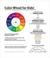 An easy art project to teach children about primary and secondary colors (colours). Color Wheel Charts 6 Free Pdf Documents Download Free Premium Templates