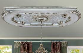 Check out how to pair a ceiling medallion with a lighting fixture, chandelier a decorative ceiling medallion can really make a difference by adding a finishing touch to your light fixture. Big 94 Champagne Silver Rectangular Chandelier Ceiling Medallion Diy Ebay
