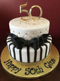 Golden 50th Birthday Cakes For Ladies Black And Gold 50th Birthday Cake Birthday Cake Pictures 50th Birthday Cake Birthday Cakes For Women