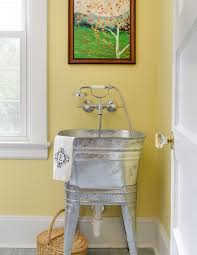 laundry room with vintage galvanized