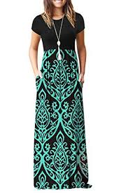 Auselily Women Short Sleeve Loose Plain Casual Long Maxi Https Www Amazon Com Dp B07q2m4ssn R Womens Dresses Maxi Dresses Casual Casual Dresses For Women
