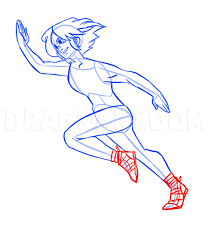 How To Draw A Running Person, Step By Step, Drawing Guide, By Puzzlepieces  - Dragoart