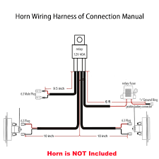Check spelling or type a new query. Gtp 12v Horn Wiring Harness Relay Kit Fit For Car Truck Suv Grille Mount Blast Tone Horns Horns Are Not Includeed Walmart Com Walmart Com