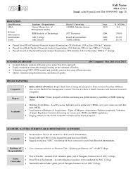 Resume format for freshers in india. Good Resume Format For Freshers Free Download