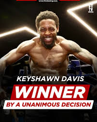 Keyshawn Davis kept his unbeaten record intact with a ...