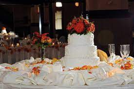 Hidden Candle Lights Wedding Cake Table Decorations Wedding Cake Table Cake Table Decorations