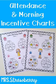 reward charts attendance and morning incentive charts mrs