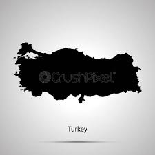 Road map and driving directions for turkey. Turkey Country Map Simple Black Silhouette On Gray Stock Vector Crushpixel