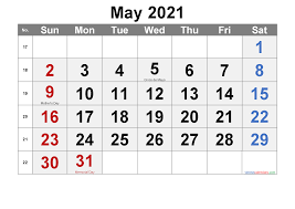 Calendars are blank and printable. Free Printable May 2021 Calendar Calendar Printables Printable Calendar Template Monthly Calendar Printable