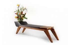 Furniture Unusual Wooden Bench With Black Tp Also Potted Plants Ideas Interesting Furniture Designs That W Furnishings Design Parker Furniture Furniture Design