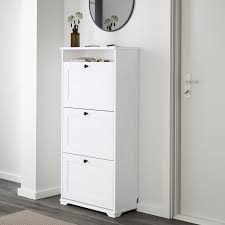 Hong kong and macau 1 x brusali shoe cabinet with 3 compartments article no: Brusali Schuhschrank 3 Facher Weiss 61x30x130 Cm Ikea Deutschland