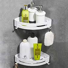 Umi Von Amazon Glas Eckregal Fur Wandmontage Mit Handtuchstange Extradickes Hartglas Aluminium Silber Gesandet Amazon Duschregal Badezimmer Regal Regal