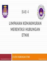 Aug 06, 2019 · limpahan kemakmuran merentasi hubungan etnik disediakan : Bab 4 Limpahan Kemakmuran Merentasi Hubungan Etnik 1 X Bab 4 Limpahan Kemakmuran Merentasi Hubungan Etnik U00a9mahyuddinkhalid Ashrofzaki Course Hero