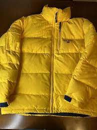 In spring and early summer, yellow jackets are carnivores, feeding mostly on insects to provide protein to developing larvae in their colony. Vintage Polo Sport Ralph Lauren Yellow Puffer Jacket Men S Large Ebay