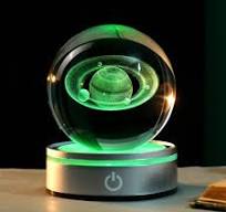 IFOLAINA 3D Saturn Crystal Ball Lamp Space Themed Gifts ...