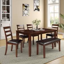 piece dining table sets 4 ladder chairs