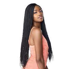 Amazon Com Sensationnel Braided Swiss Lace Wig Cloud 9 4x4 Lace Parting Micro Box Braid 28 1 Pack 1 Beauty Personal Care
