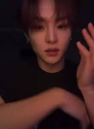 jihoon~ieee demonstrating how he washes his face with his nose piercin...