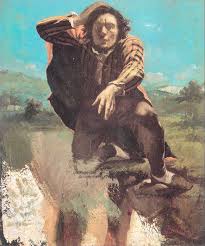 Reproducciones De Pinturas | el hombre hecho loco por el miedo, 1844 de  Gustave Courbet (1819-1877, France) | WahooArt.com