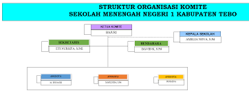 Komite sekolah menjalankan fungsinya secara gotong royong, demokratis. Struktur Organisasi Komite Sekolah Smp Negeri 01 Kabupaten Tebo