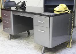 Check spelling or type a new query. All Steel Tanker Desk Vintage Refinished W Black Formica Top Metal Office Desk Tanker Desk Industrial Office Decor