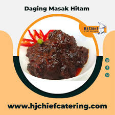 Gee memang gemarkan daging dimasak begini. Daging Masak Hitam