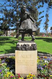 Alice in wonderland garden statues. Alice Adelaidia