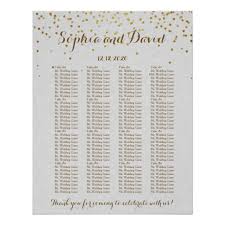 Royal Gold Foil Wedding Custom Seating Chart