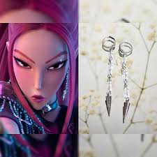Mira Inspirierte Anime Cosplay Schmuck Kegel Spike Ohrringe Edelstahl