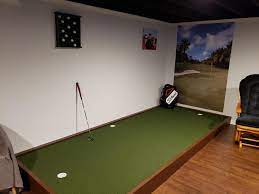 How to build a golf simulator in your garage or basement on a budget. My Indoor Putting Green I Built In My Basement Golf